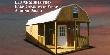 wraparound porch lofted barn cabin