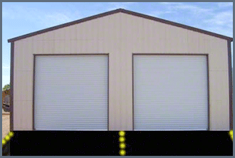 Two Car Metal Garage