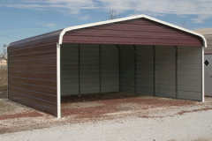 Carport Metal Building Steel Building Three Sides Covered.