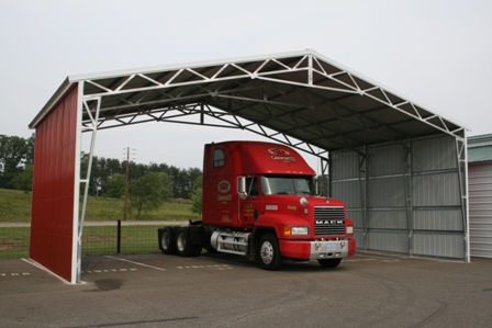 Tractor Truck Port with Truck inside